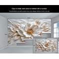 thumbnail image 5 of Modern Luxury Relief Flowers Wall Mural, Stereo Flower Wallpaper, Nordic Light Luxury Art Custom Photo Wallpaper Wall Decals For Bedroom Living Room 138"W x 100"H (Not Peel and Stick), 5 of 6