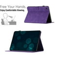 thumbnail image 4 of Case for Samsung Galaxy Tab S5e 10.5 2019 (SM-T720 SM-T725 SM-T727) Released,PU Leather Embossed Coconut Tree Slim Case with Pencil Holder Card Slot Protective Smart Cover,Purple, 4 of 6