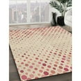 thumbnail image 3 of Ahgly Company Machine Washable Indoor Round Transitional Sunrise Orange Area Rugs, 5' Round, 3 of 7