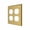Lifetime Polished Brass, variant on Double Duplex Outlet Transitional Switch Plate - Polished Brass
