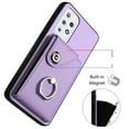 thumbnail image 5 of Allytech Galaxy A52 4G/5G Wallet Case with Ring Holder Stand, Retro PU Leather Cards Slots Shockproof Kickstand Anti-Scratch Protective Phone Case for Samsung Galaxy A52 4G/5G - Purple, 5 of 6