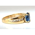 thumbnail image 2 of GIA Certified 2.66ct natural no heat sapphire diamond ring 14kt. unheated blue, 2 of 9