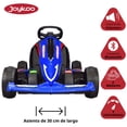 thumbnail image 3 of Montable Electrico Go Kart para Niños Largo Ajustable Luz 12v - Azul, 3 of 8