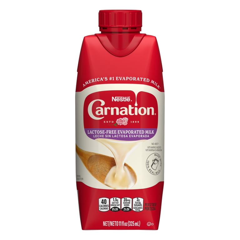 4 pack) Nestle Carnation Lactose-Free Evaporated Milk, Vitamin D