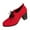 Red, variant on Navy Women'S Heels High Heel Pump Shoes Chunky Lace-Up Casual Round Toe Comfortable Dress Pumps For Party Work Fall Winter Size 41 1.46 Lbs