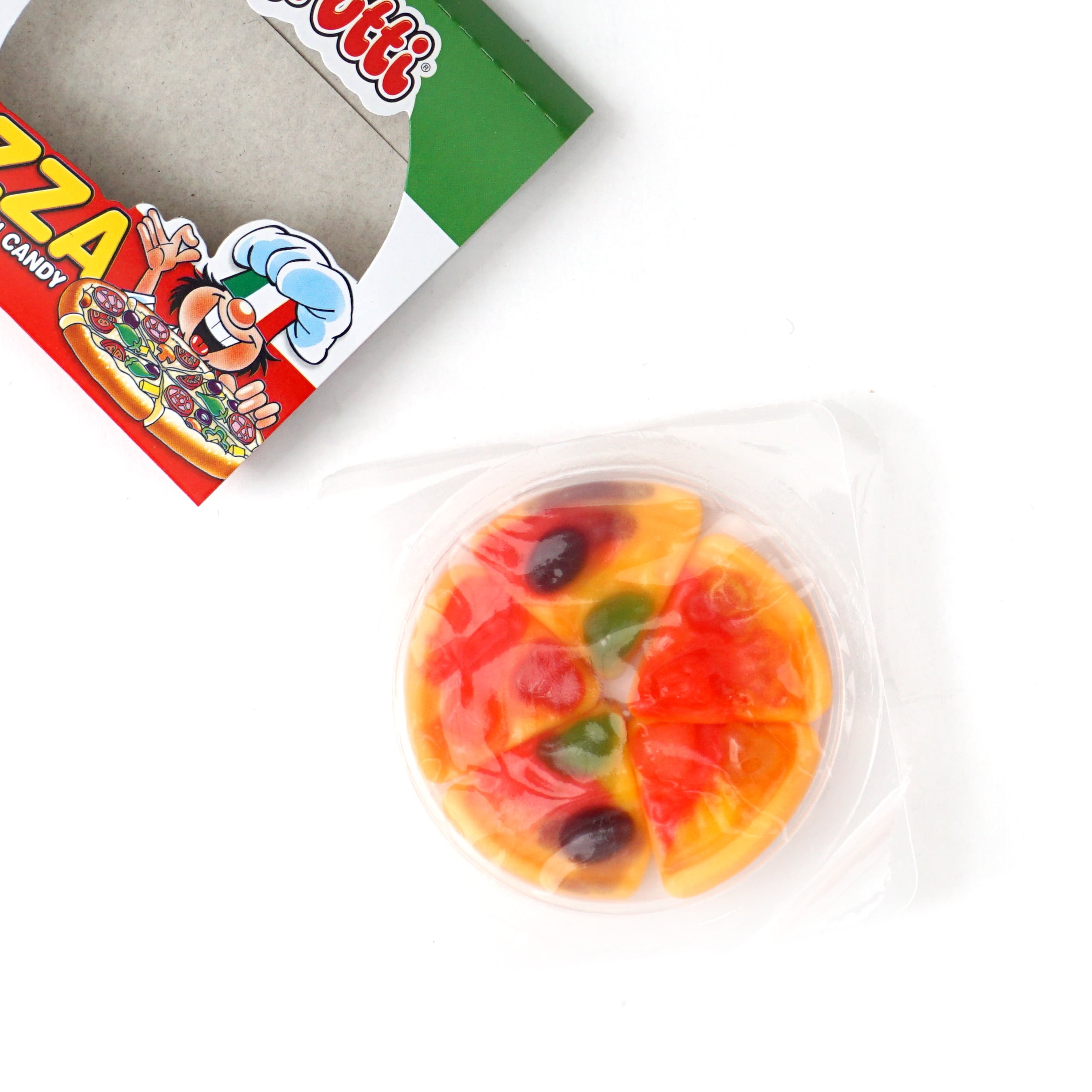 efrutti Gummi Pizza, 48 Pieces Display Box, Individual Wrapped Pizza Gummy Candy