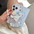 thumbnail image 3 of Dreamy Sanrio Hello Kitty Pom Pom Purin Kuromi Melody For Magnetic Bracket Phone Case For iphone 17 16 15 14 ProMax 13 With Chain, 3 of 21