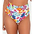 thumbnail image 5 of Printed Fold-Over High-Waist Bikini Bottom Swimsuit, 5 of 6