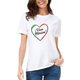 thumbnail image 2 of Playera Blanca Camiseta Unisex Estampada Corazón Viva México, Fiestas Patrias, 2 of 5