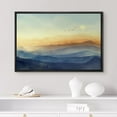 thumbnail image 2 of PixonSign Framed Canvas Print Wall Art Sunset Pastel Sky Gradient Nature Wilderness Illustrations Fine Art Decorative Farmhouse/Country Relax/Calm/Cozy Multicolor Zen for Bedroom - 16"x24" Black, 2 of 5
