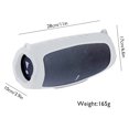thumbnail image 4 of Cubierta Del Altavoz Cubierta Del Altavoz Funda de silicona con correa para altavoz compatible con Bluetooth JBL Charge 5 (gris), 4 of 7