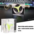 thumbnail image 1 of 3 Impeller  Meter, G1/4 Thread Polishing Water  Meter, Transparent + Green For PC Water Cooling System, 1 of 8