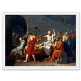 thumbnail image 1 of Painting Historic Study Greece David Death Socrates A4 Artwork Framed Wall Art Print, 1 of 4