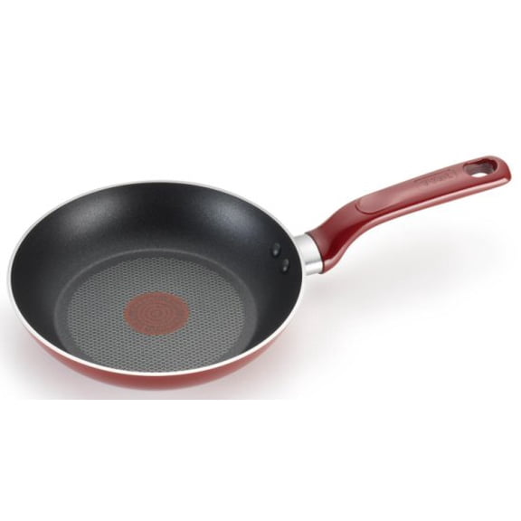 T-fal C51407 Excite Nonstick Thermo-Spot Dishwasher Safe Oven Safe Free Fry Pan Cookware, 12-Inch, Red