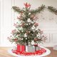 thumbnail image 4 of Moyic de árbol de Navidad de 122CM, cubierta de Base de árboles de Navidad para fiesta en casa, alfombra decorativa para suelo, estera redonda, Kits de decoración para fiestas 90cm Moyic HA008791-02, 4 of 6