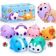 thumbnail image 1 of Pelotas antiestrés Squishy Toys Hekaty para gatos que se levantan lentamente, 6 unidades, 1 of 9