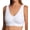 White, variant on Women's Rhonda Shear 9705 Cotton Blend Ahh Bra with Removable Pads (Black 1X)