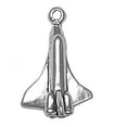 thumbnail image 1 of Sterling Silver 24" .8mm Box Chain 3D Space Shuttle Pendant Necklace, 1 of 2