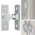 thumbnail image 4 of Pestillo de puerta, herraje de puerta interior antipérdida de 90 grados, cerradura deslizante para hotel, Plata de 90 grados., 4 of 7