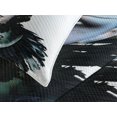 thumbnail image 4 of Ambesonne Fantasy Quilted Bedspread Set 3 Pcs, Gothic Lady Hair Horns, King Size, White Black, 4 of 5