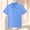 Sky Blue, variant on Rvasteizo Girls T-Shirts Tee Solid Lapel Short Sleeve Casual Top for Girls 7-13Years