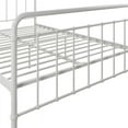 thumbnail image 5 of Pemberly Row Farmhouse Metal Full Frame Bed with Side Rails in White, 5 of 8