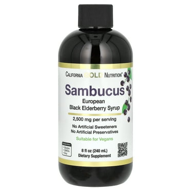 California Gold Nutrition Adult Sambucus Elderberry, 8 fl oz (240 ml)