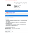 thumbnail image 2 of Rear Left Wheel Cylinder - Compatible with 1971 - 1980 International Scout II 1972 1973 1974 1975 1976 1977 1978 1979, 2 of 2