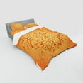 thumbnail image 3 of Ambesonne Leaf Bedding Set 3 Pcs, Orange Mandala, Twin XL, Orange, 3 of 3