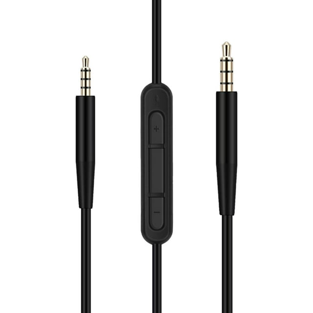 TISHITA Headphone Replacement Cable 2.5mm 140cm for QC25 35 35II , Black with Mic,