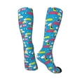 thumbnail image 4 of Balery Color Dachshund Dog Printed Novelty Socks Men's Women's Crew Socks Sports Socks Knee High Socks Cotton Socks Quirky and Cool Socks, 4 of 9