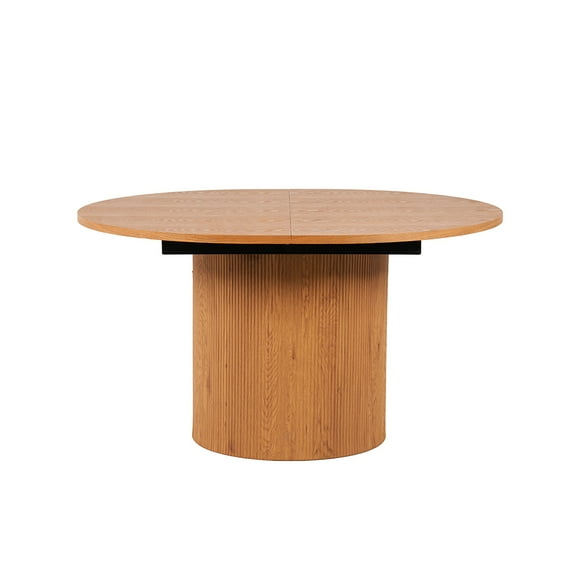 Ilios Innova | Mesa para Comedor Expandible Moderna de MDF Color Café, Estilo Minimalista Contemporáneo y Diseño Orgánico.