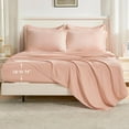 thumbnail image 4 of Pink Queen Size Comforter Set with Sheets - 7 Pieces Boho Tassel Bed in a Bag Soft Lightweight Bedding Sets, Pink Fringe Bed Set with Comforter, Sheets, Pillowcases & Shams, 4 of 16