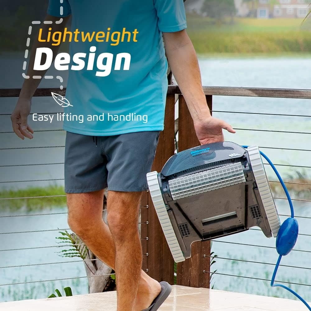 Dolphin Advantage Automatic Robotic Pool Vacuum Cleaner. Wall Climbing. Active Scrubber Brush. Ideal for In-Ground Pool Types up to 33 FT in Length