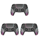 thumbnail image 1 of [Negro] Adecuado para Controlador Inalámbrico PS4 Controlador Computadora PC Luminoso RGB Balancín Hall Alta Precisión 360 ​​​​° + Disparador Lineal Hall Con Botones Dobles Traseros Programables, 1 of 9
