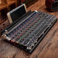thumbnail image 5 of Retro Typewriter Keyboard Wireless Bluetooth Keyboard USB Mechanical Punk Keycaps for Desktop PC/La, 5 of 5