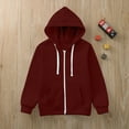 thumbnail image 4 of Godom Boys Zip Up Hoodie Boys Winter Jacket Coat Sweatshirt Long Sleeve Top Boy Jacket, 4 of 5