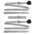 thumbnail image 1 of Chevy Cavalier 1982-1994 Standard 3 Point Gray & Grey Retractable Bench Seat Belt Kit - 3 Belts, 1 of 1