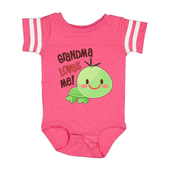 Inktastic Grandma Loves Me- Cute Turtle Boys or Girls Baby Bodysuit