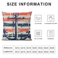 thumbnail image 5 of Creowell Pillow Cover Stripes Anchor Throw Pillow Covers Blue/White/Pink Pillowcovers Soft Double Side Print Sofa Square Throw Pillowcover for Living Room Bedroom Car Decor White, 5 of 5