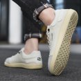 thumbnail image 2 of Men's Canvas Casual Sneakers, Low-Top Lace-Up Comfortable Shoes with Suede Toe Cap, Lightweight Footwear for Everyday Wear, Walking, and Casual Activities, 2 of 10