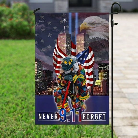 Flagwix Never Forget September 11th American Flag LHA1567F Premium Polyester US Flag for Outside
