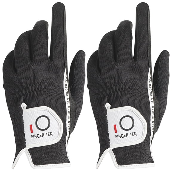 Golf Gloves Men Right Left Handed Golfer Mens Glove RainGrip Hot Wet Weather Value 2 Pack, All Weather in Small Medium M/Large Large XL