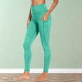 thumbnail image 6 of Twczz Womens Leggings with Pockets- High Waist Workout Tummy Control Stretch Yoga Pants Mint Green Size 3XL, 6 of 9
