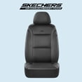 thumbnail image 3 of Fundas de asiento de coche Skechers de piel viscoelástica negra x2, 3 of 8