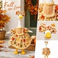 thumbnail image 4 of Fall Harvest Porch Goose Outfit, Rustic Thanksgiving Autumn Costume Kit, Country‑style Seasonal Dress Accessories Suitable for 23 Inch Large Porch Goose Statue, Three styles to choose, 4 of 6