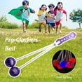 thumbnail image 4 of Pelota Pro-Clackers Pelota Pro-Clackers Clacker Ball Juguetes para niños y adultos (morado con luz), 4 of 5