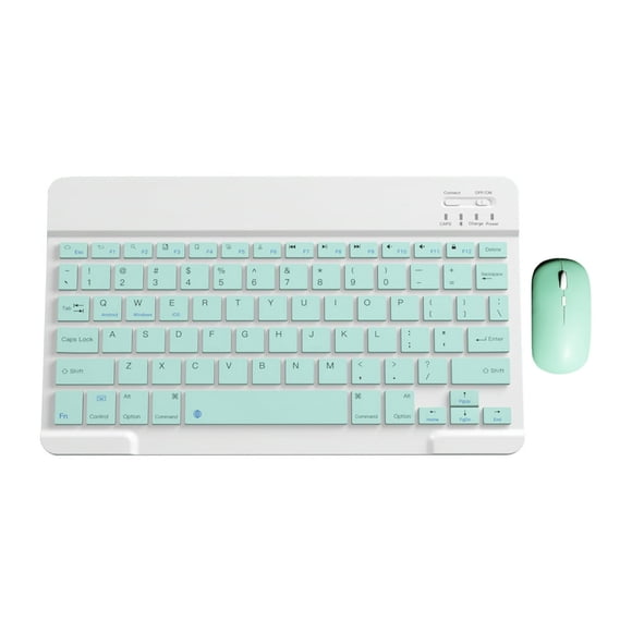 CHOK Deals of the Day Wireless Keyboard and Mouse Portable Mini Bluetooth BT Wireless Keyboard & Mouse For Android Windows PC Tablet ipad Keyboard College Gift for Friend