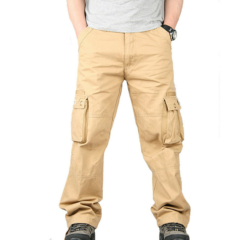 fartey Cargo Sweatpants for Men Casual Multi-Pockets Joggers Pants
