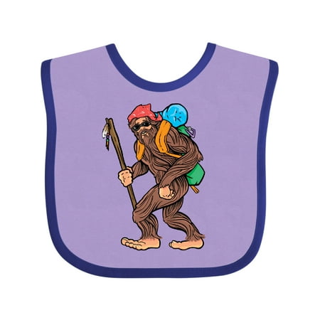 

Inktastic Bigfoot Trail Hiking Sasquatch Gift Baby Boy or Baby Girl Bib